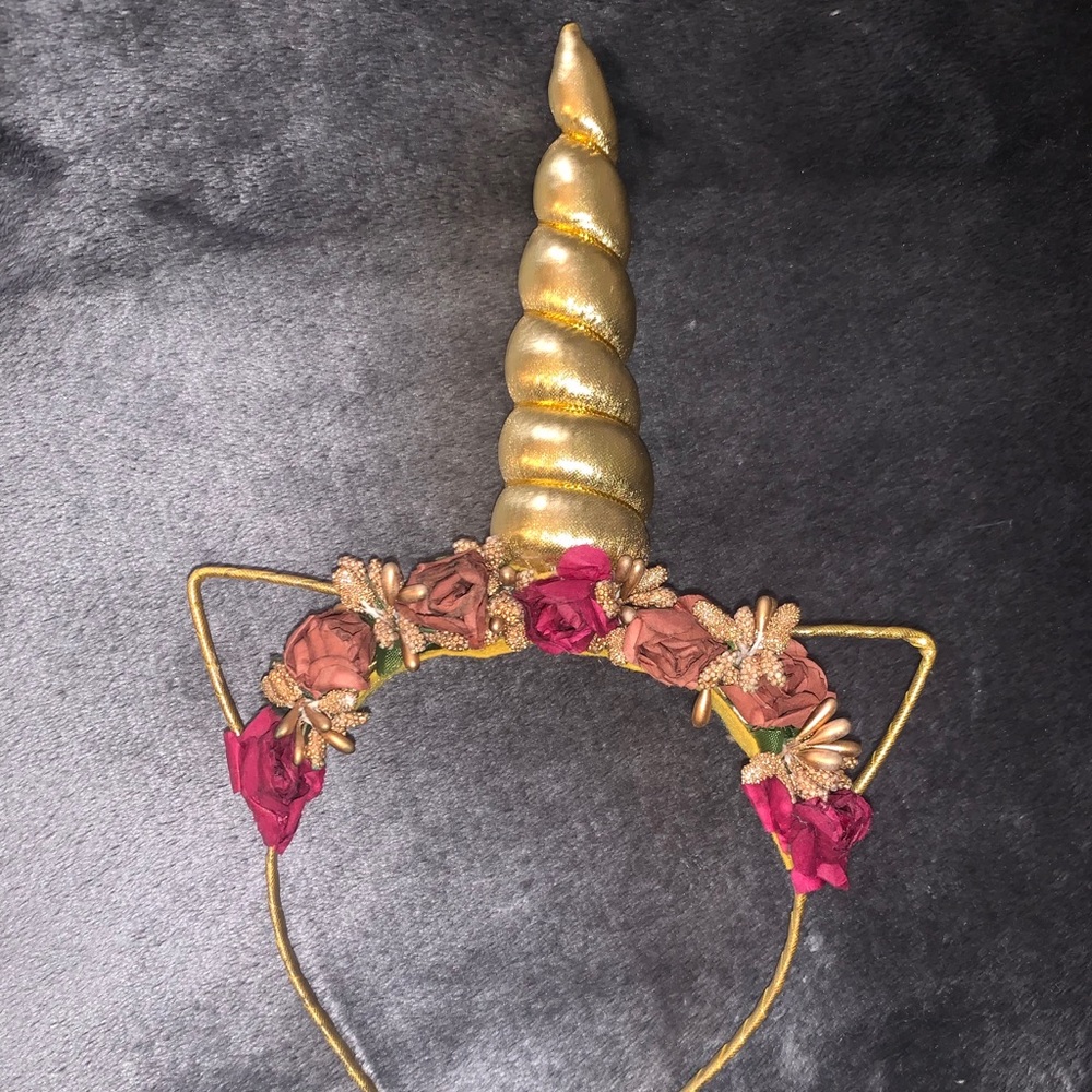 Gold Unicorn headband